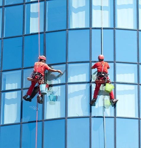 Мытье фасадов промальпинистами в Алапаевске